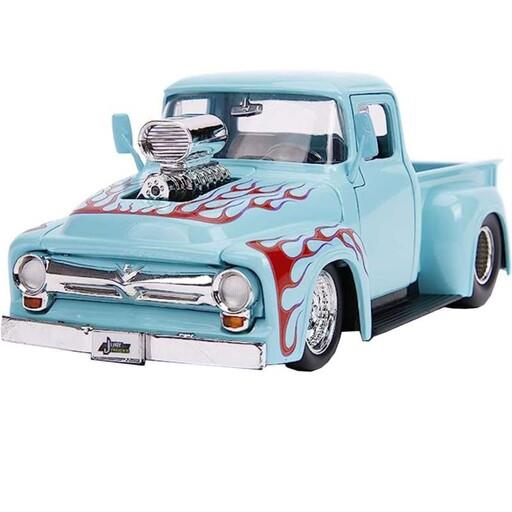 ماکت ماشین جادا مدل فلزی Ford F-100 Hot 1956 Rod Pickup with Extra Wheels Rack